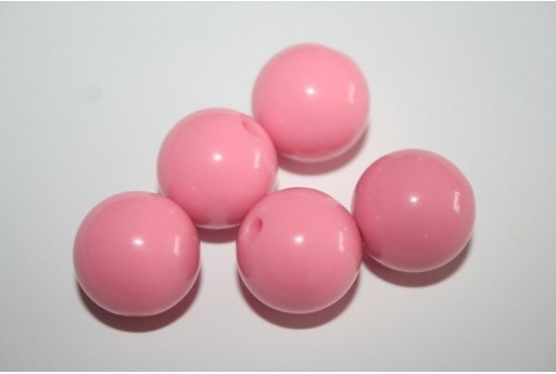 Acrylic Beads Pink Sphere 16mm - 20pz