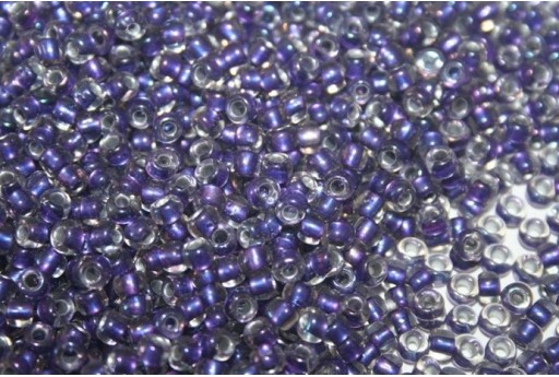 10gr. Perline Toho 6/0 Inside-Color Rainbow Crystal/Metallic Purple Line Col.265