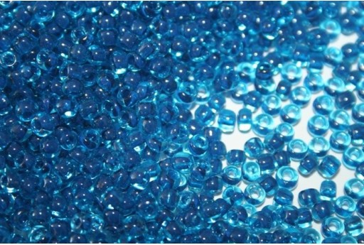 Perline Toho Rocailles Inside-Color Aqua/Capri Lined 6/0 - 10gr
