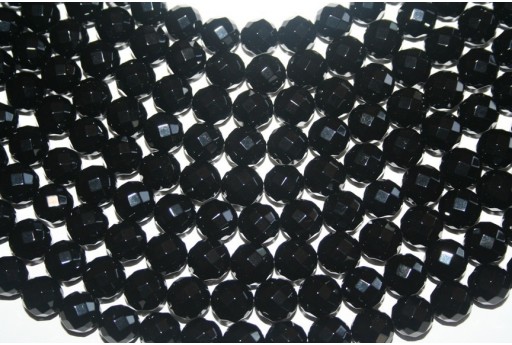 Pietre Onice Nero Sfera Sfaccettata 12mm - 3pz