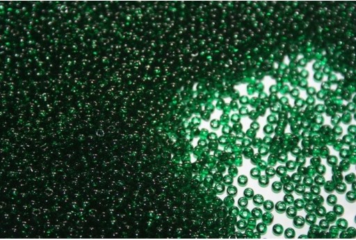 Perline Toho Round Rocailles 11/0, 10gr. Transparent Green Emerald Col.939