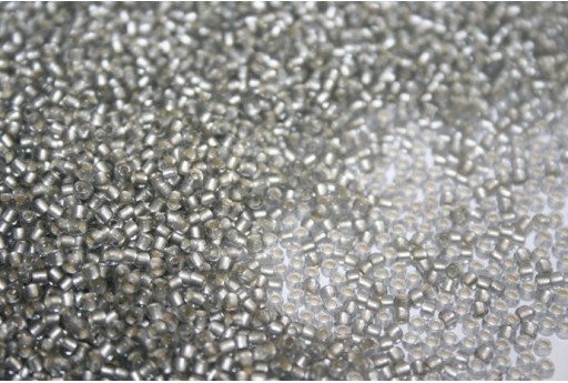 Perline Toho Round Rocailles 11/0, 10gr. Silver-Lined Frosted Black Diamond Col.29AF