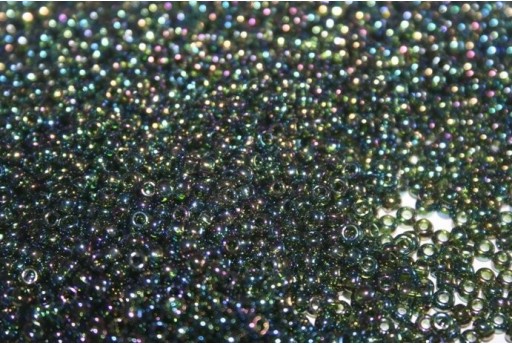 Perline Toho Round Rocailles 8/0, 10gr., Trans-Rainbow Olivine Col.180