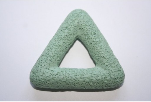 Pendente Lava Verde Acqua Triangolo 54x51mm - 1pz