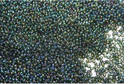 10gr Perline Rocailles Toho 11/0 Inside Color Gold Luster Crystal/Opaque Gray Col.266