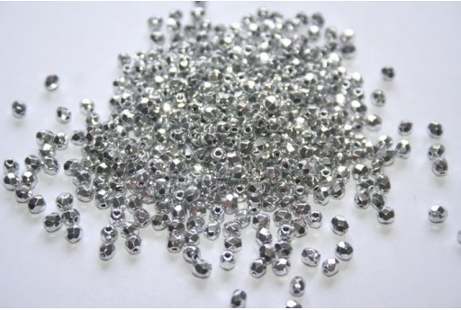 Perline Mezzi Cristalli Silver 3mm - 60pz