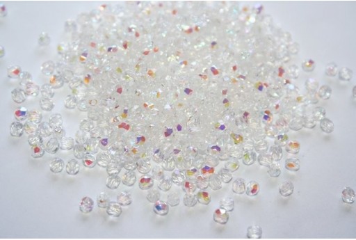 Perline Mezzi Cristalli Crystal AB 3mm - 60pz