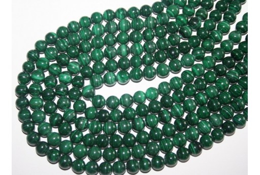 Filo 50 Pietre Malachite Sfera 8mm MAL1