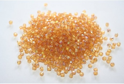 Perline Mezzi Cristalli Topaz AB 3mm - 60pz