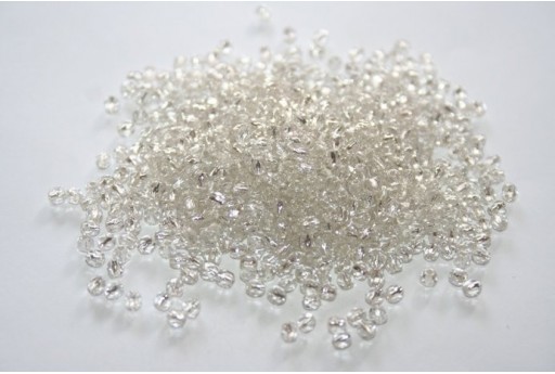 Perline Mezzi Cristalli Silver Lined-Crystal 3mm - 60pz