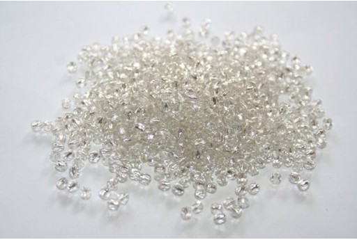 60 Perline Mezzi Cristalli 3mm Crystal Col.00030