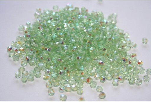 60 Perline Mezzi Cristalli 4mm Crystal Col.00030