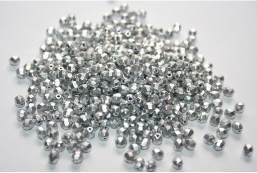 60 Perline Mezzi Cristalli 4mm Crystal Col.00030