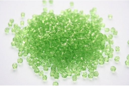 Perline Mezzi Cristalli Light Green