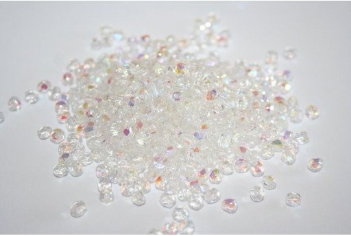 Perline Mezzi Cristalli Crystal AB Col.X00030