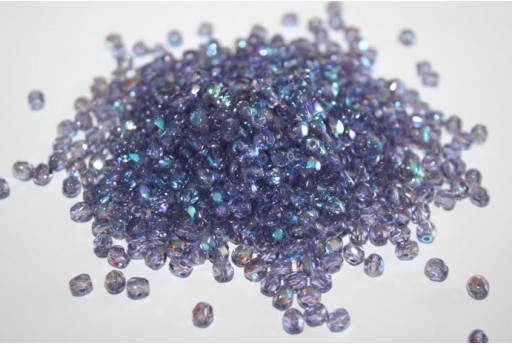 Perline Mezzi Cristalli Tanzanite AB