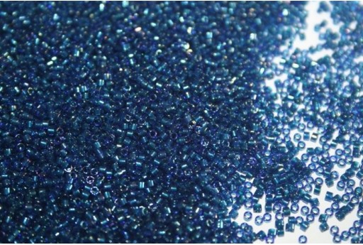 Perline Delica Miyuki Emerald Lined Cobalt AB 11/0 - 8gr