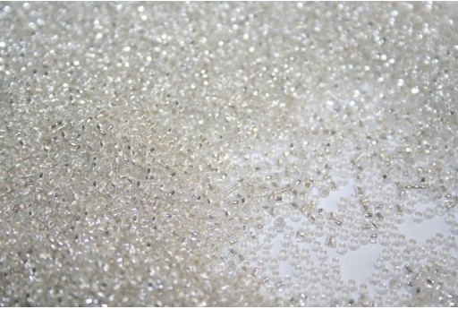 Perline Miyuki Micro Silver Lined Crystal 15/0 - 10gr