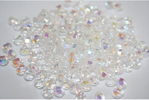 Perline Mezzi Cristalli Crystal AB 6mm - 30pz