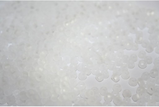 Perline Toho Round Rocailles 6/0, 10gr., Transparent-Frosted Crystal Col.1F