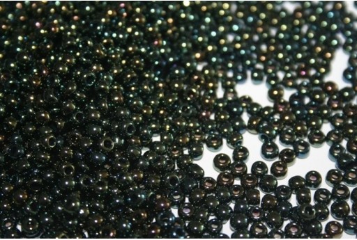 10gr. Perline Toho 6/0 Frosted Gld-Lined Black Diamon Col.999F
