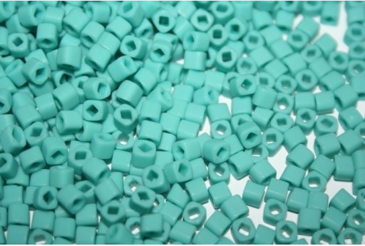 Perline Toho Cubo 4mm, 10gr., Opaque-Frosted Turquoise Col.55F