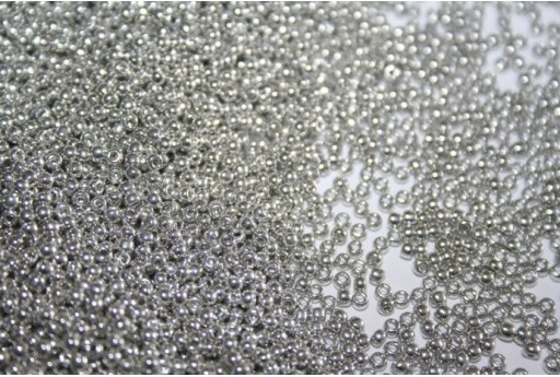 Perline Toho Round Rocailles 11/0, 5gr. Metallic-Silver Silver Col.714