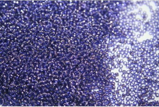 Perline Toho Round Rocailles 15/0, 10gr. Silver-Lined Purple