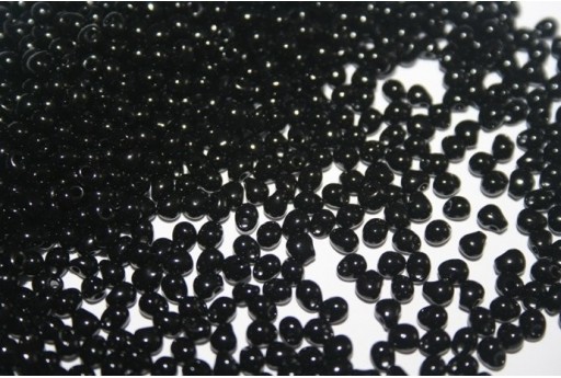 Perline Miyuki Drops Opaque Black 3,4mm - 10gr