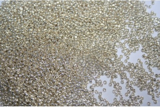Perline Toho Round Rocailles 15/0, 10gr. Permanent Finish-Galvanized Silver