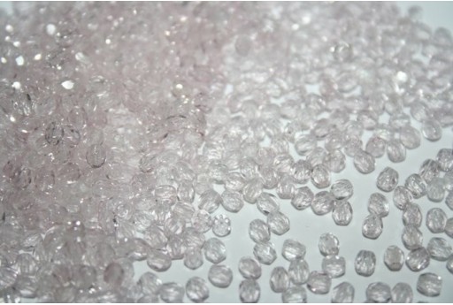 60 Perline Mezzi Cristalli 3mm Crystal Col.00030