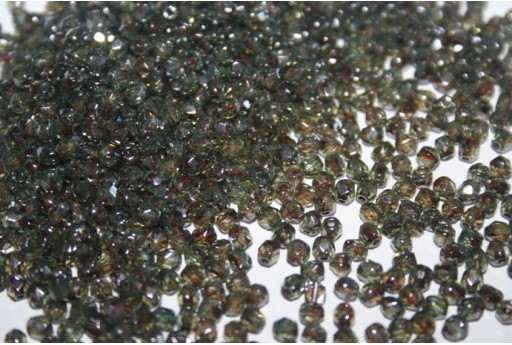 Perline Mezzi Cristalli Luster-Transparent Green 3mm - 60pz