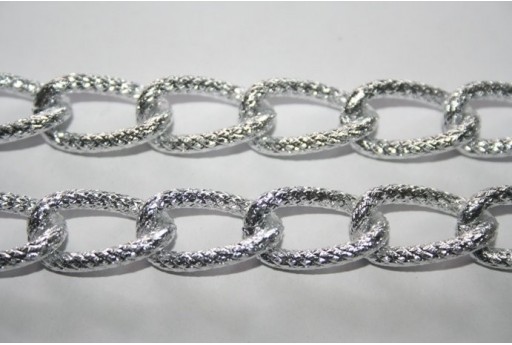 Aluminium Oval Shining Trace Chain 21,8x12,8mm - 1m