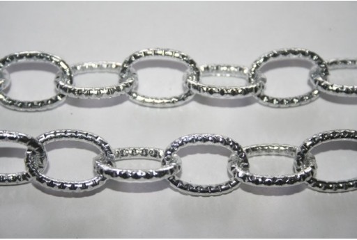 Aluminium Oval Shining Trace Chain 20x14mm - 1m