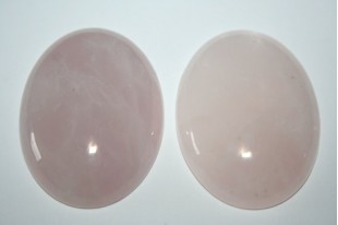 QUARZO ROSA ovale 20x15 mm Cabochon Pietra Cristalloterapia 