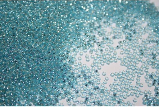 Perline Miyuki Micro Silver Lined Aquamarine 15/0 - 10gr