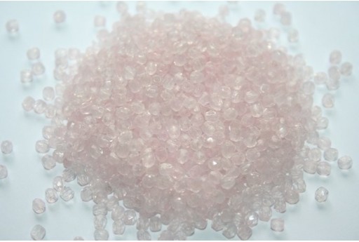 60 Perline Mezzi Cristalli 3mm Crystal Col.00030