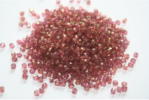 60 Perline Mezzi Cristalli 3mm Crystal Col.00030