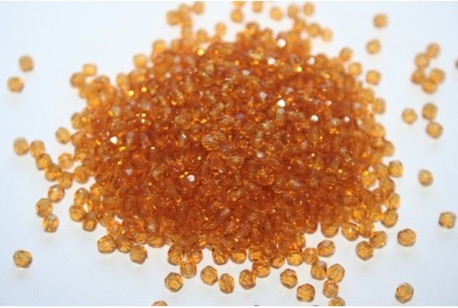 60 Perline Mezzi Cristalli 3mm Crystal Col.00030