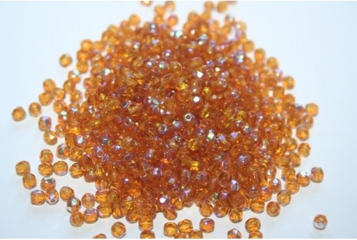 60 Perline Mezzi Cristalli 3mm Crystal Col.00030