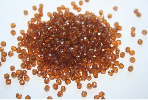 60 Perline Mezzi Cristalli 3mm Crystal Col.00030