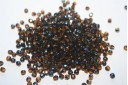 Perline Mezzi Cristalli Blue Iris-Dark Topaz 3mm - 60pz