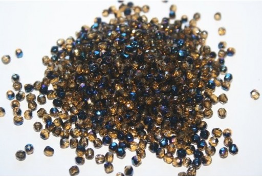 Perline Mezzi Cristalli Blue Iris-Topaz 3mm - 60pz