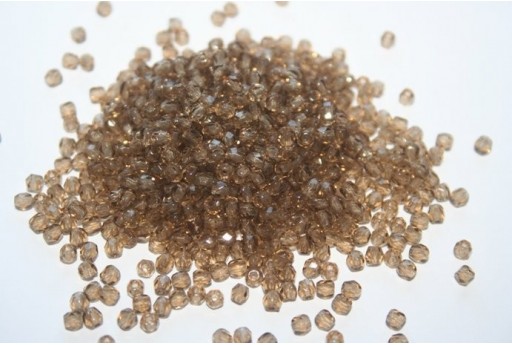 60 Perline Mezzi Cristalli 3mm Crystal Col.00030