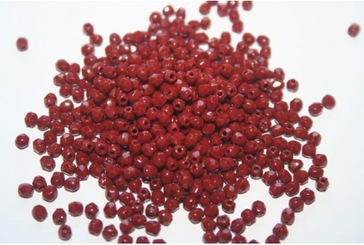 Perline Mezzi Cristalli Opaque Burgundy 3mm - 60pz