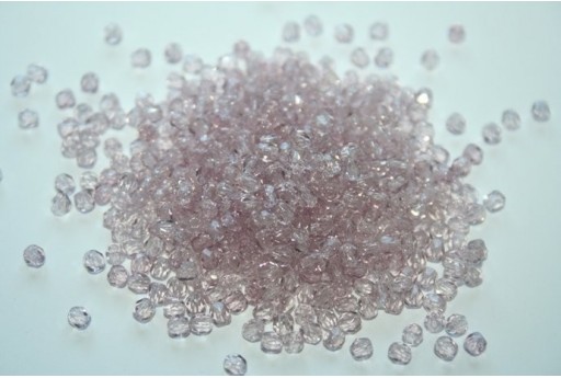 60 Perline Mezzi Cristalli 3mm Crystal Col.00030