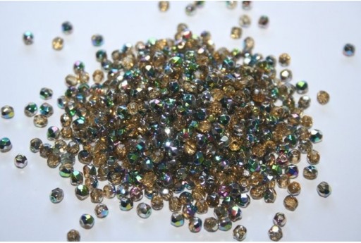 Perline Mezzi Cristalli Vitral-Medium Topaz 3mm - 60pz