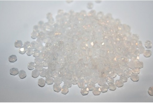 60 Perline Mezzi Cristalli 4mm Crystal Col.00030