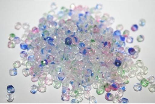 Perline Mezzi Cristalli Crystal/Color