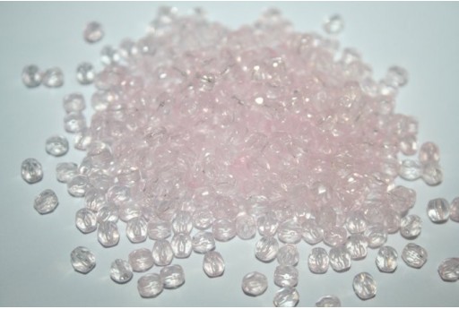 60 Perline Mezzi Cristalli 4mm Crystal Col.00030